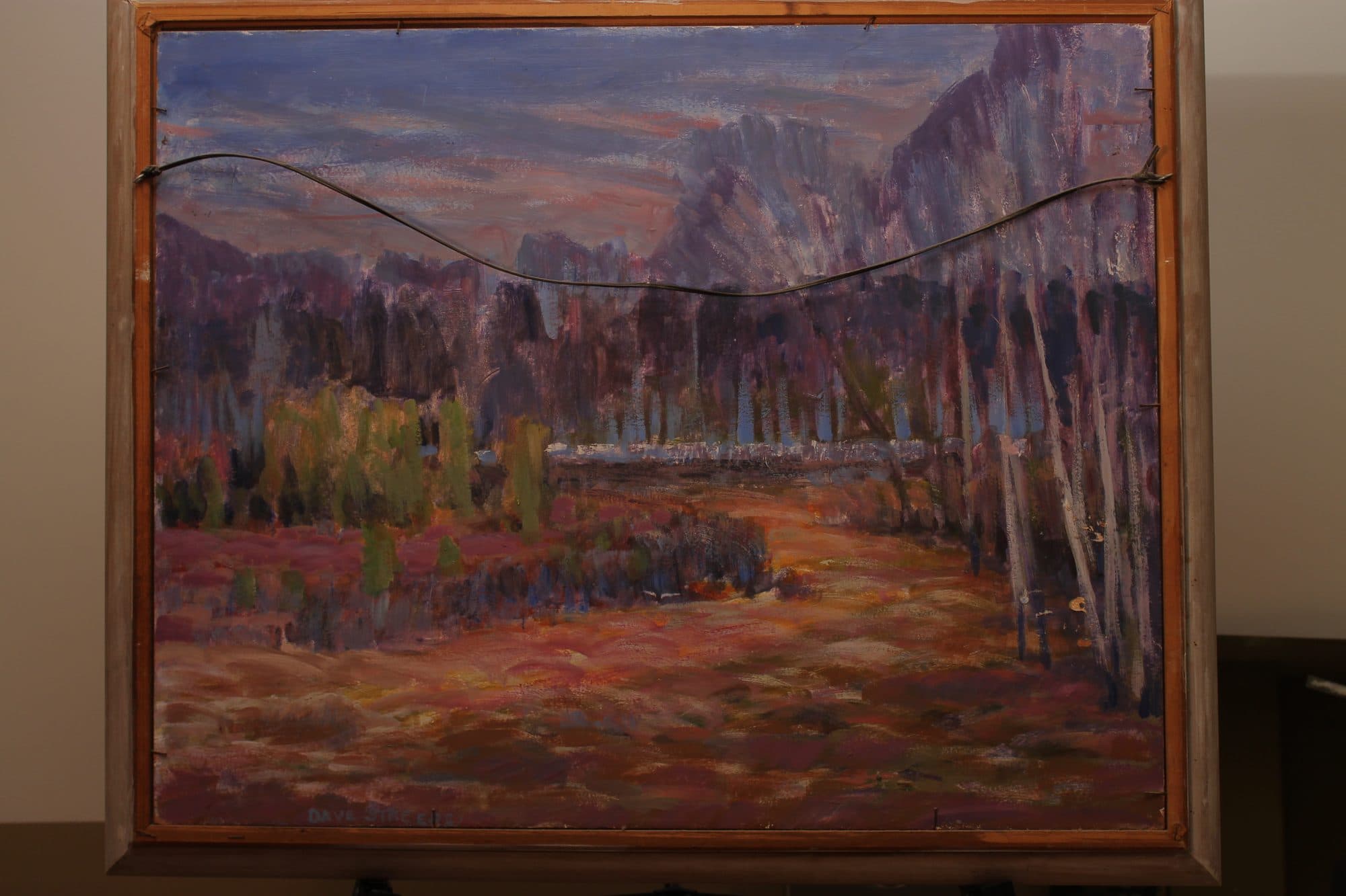 Aspen Grove Below The Mountains — detail
