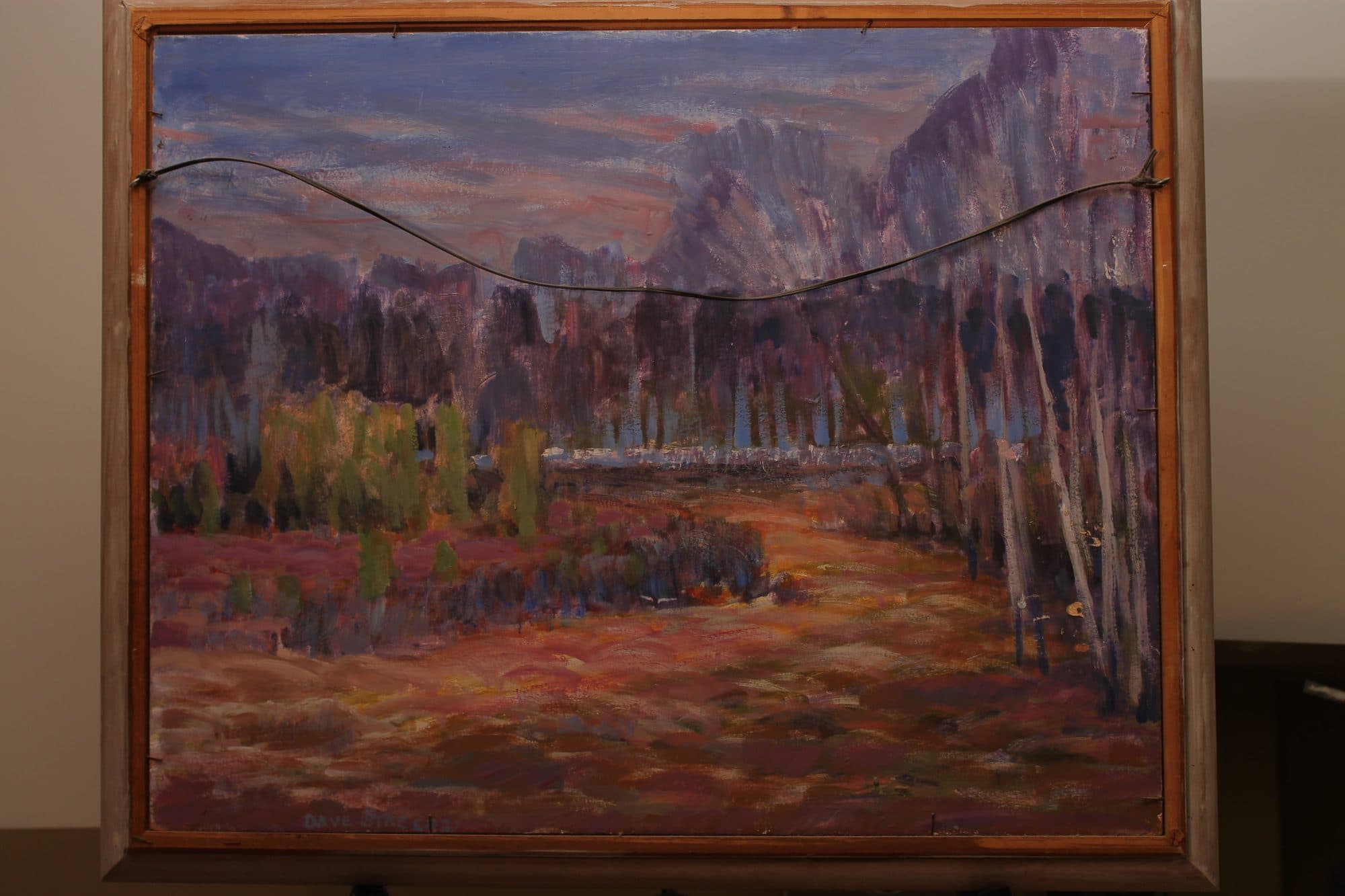 Aspen Grove Below The Mountains — detail