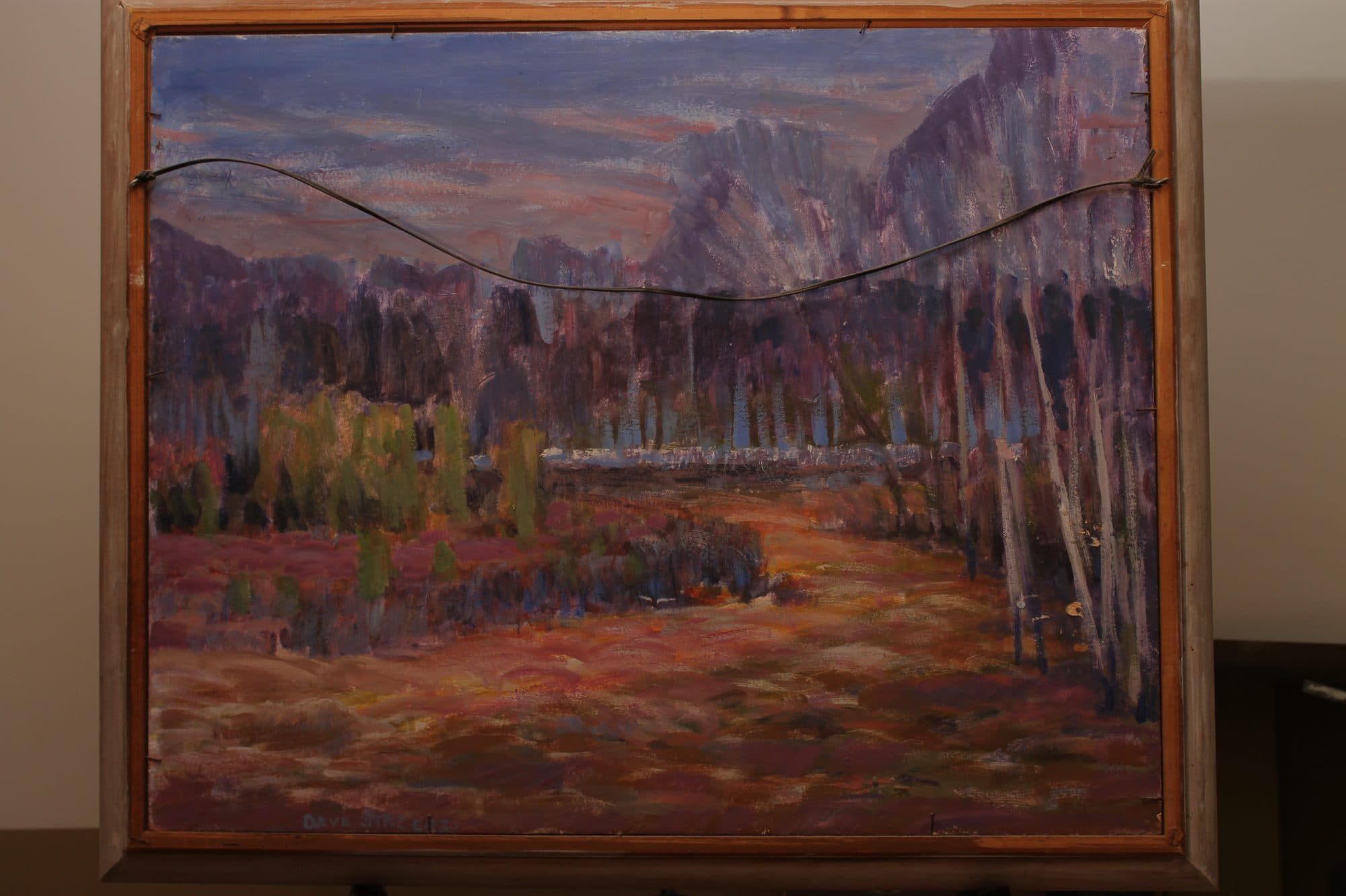 Aspen Grove Below The Mountains — detail