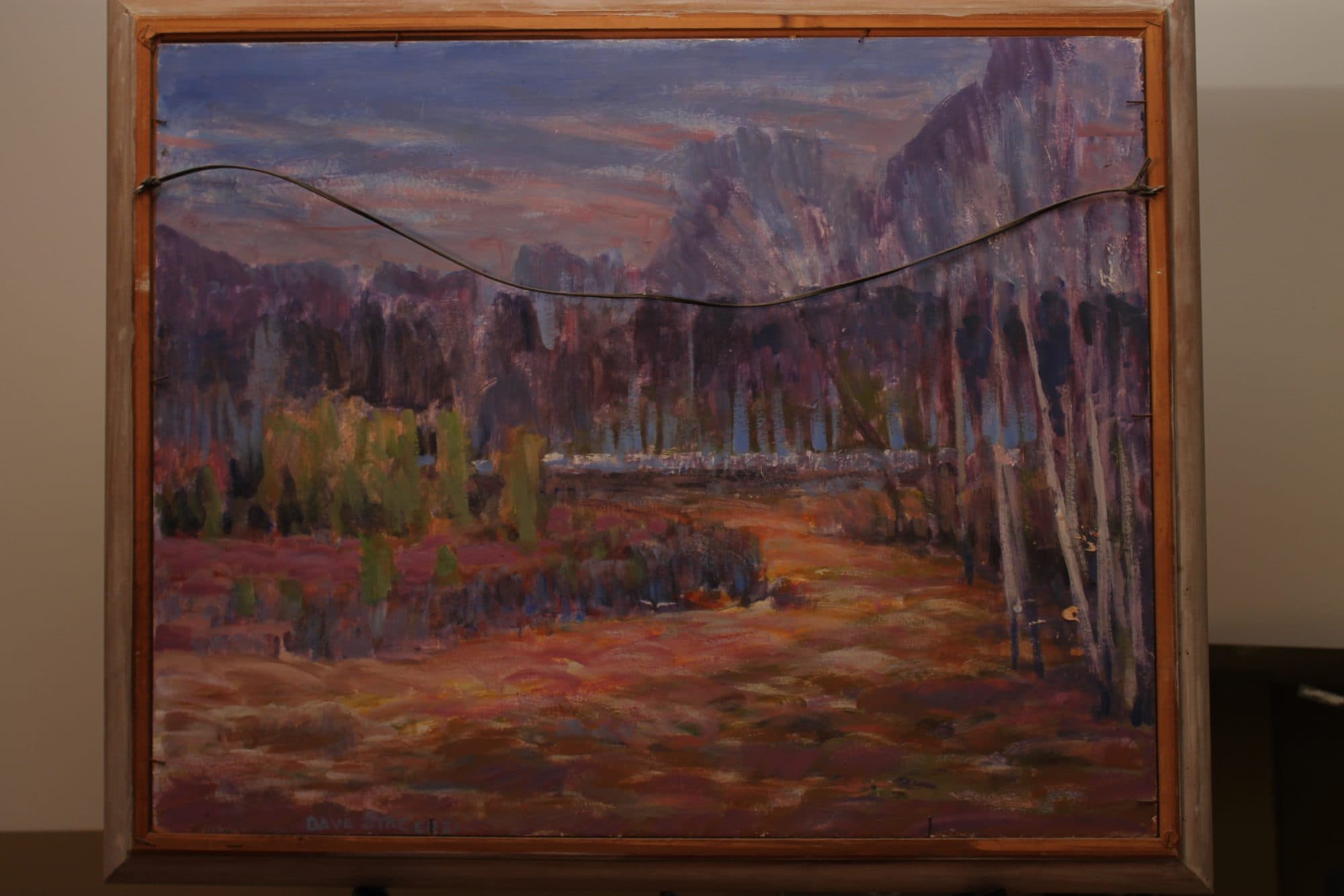 Aspen Grove Below The Mountains — detail