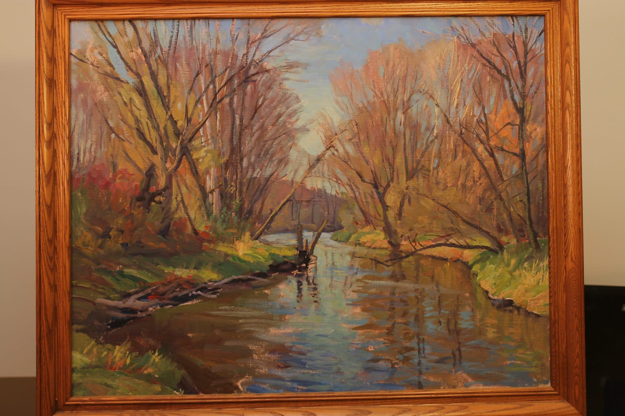 Autumn Creek With Reflections