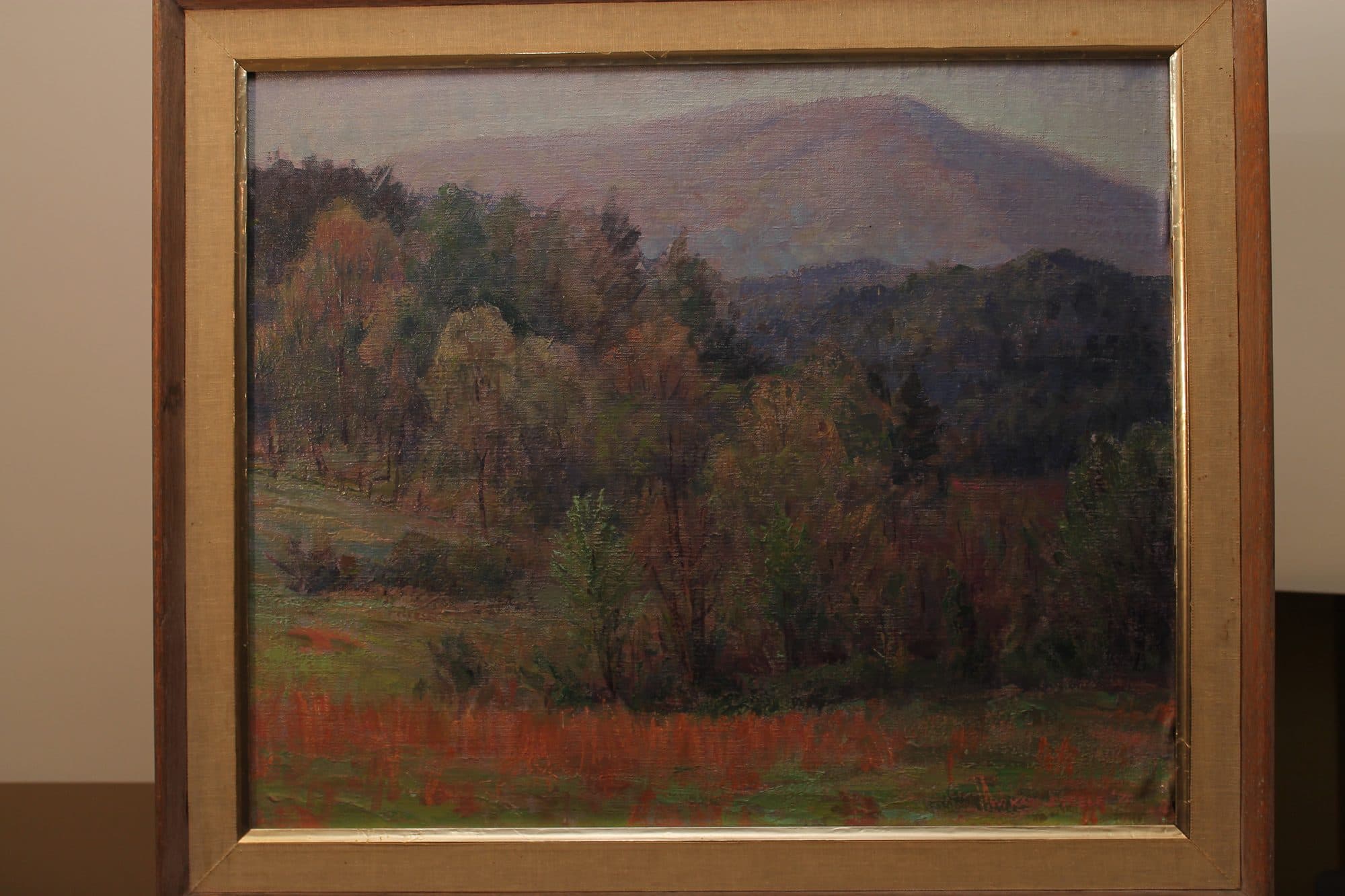 Purple Mountain In Autumn