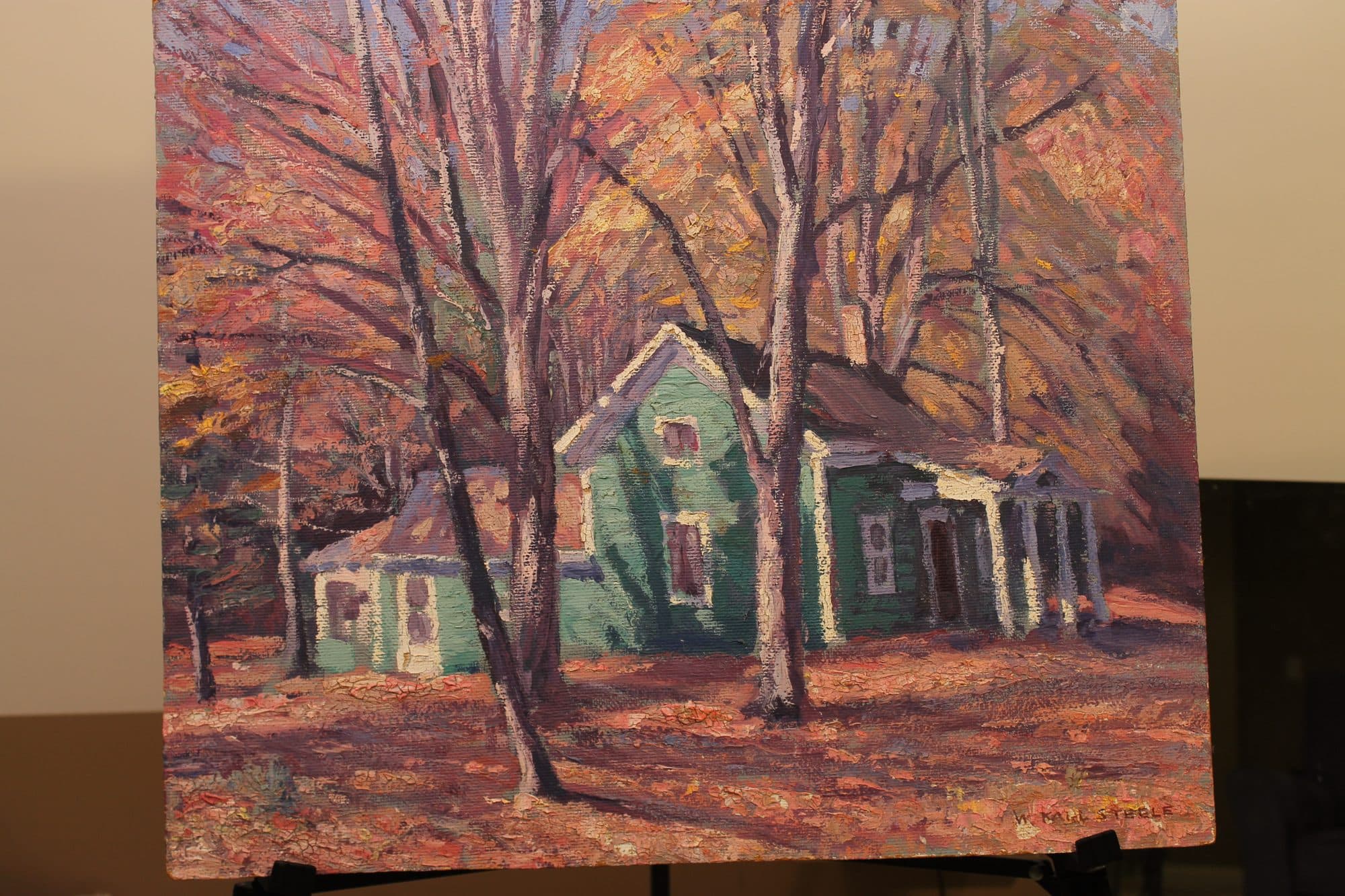 Green House Amid Autumn Trees